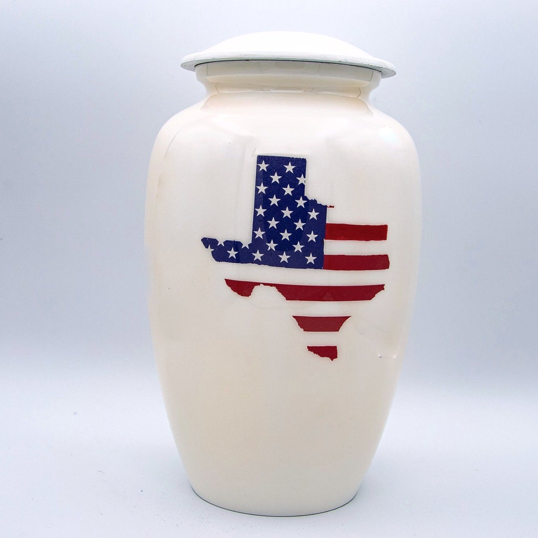 Texas Forever Large Cremation Urn for Ashes Adult Human Memorial Urn
