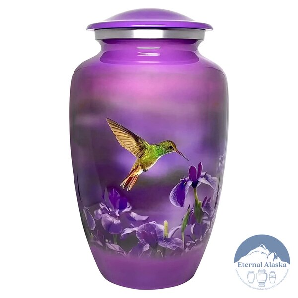 Eternal Nature Cremation Urns for Adult -  Hummingbird Funeral Urn - FREE SHIPPING and FREE Matching Memorial Evite Template