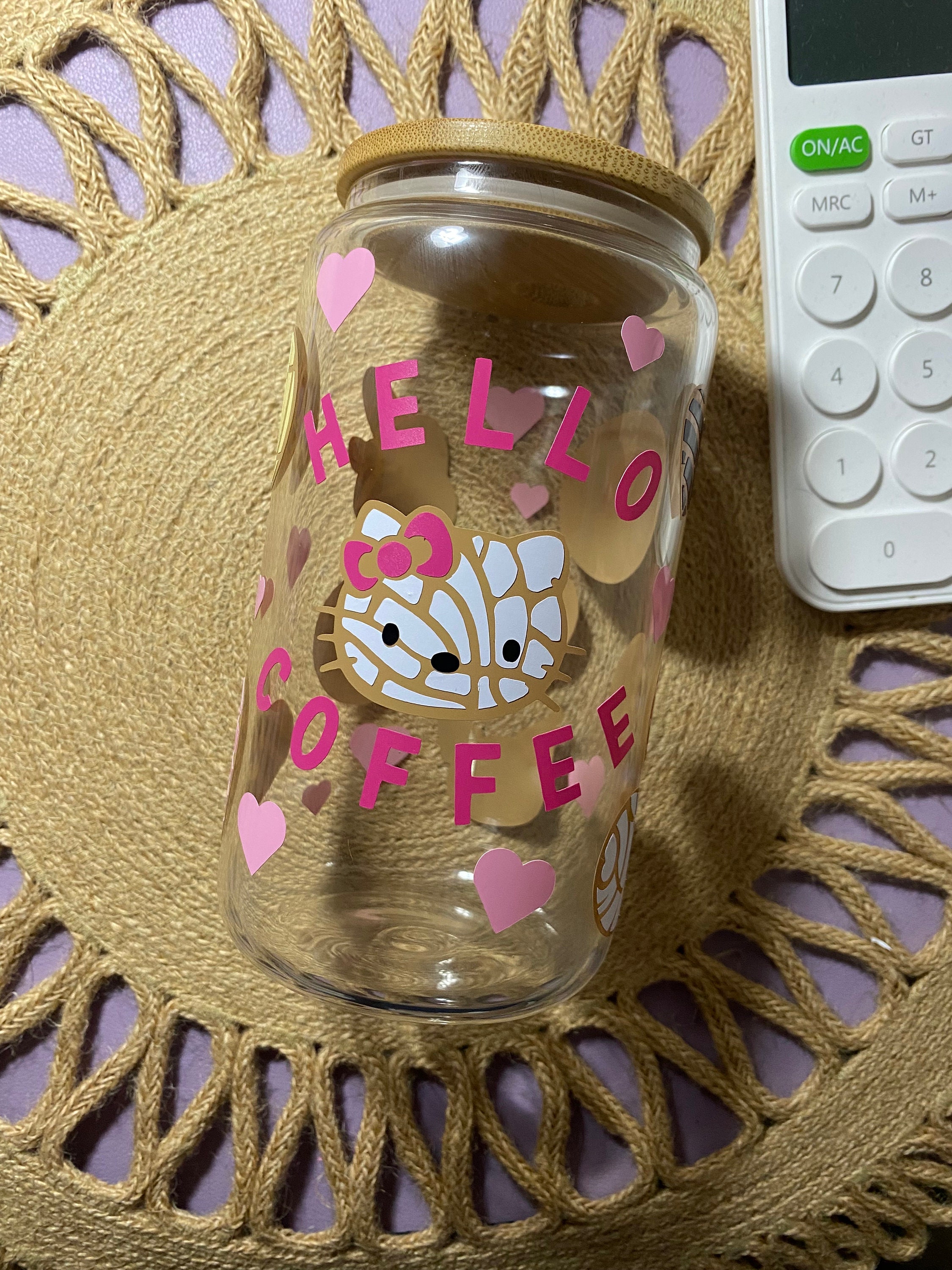 Isnt it perfect?! ✨ Sanrio Conchas Glass Cup Art by