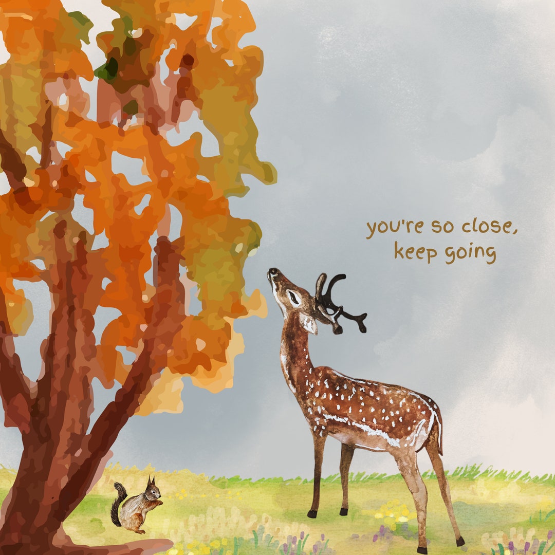 Fall Encourage Fall Greeting Card Encouragement Card - Etsy