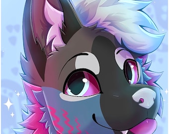 Custom Personalized Furry Icon!! (Complex Shading)