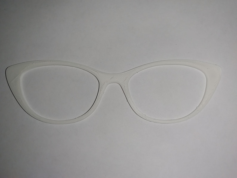 3D Printed Eye Glass Topper Blank With Square N52 Magnets image 7