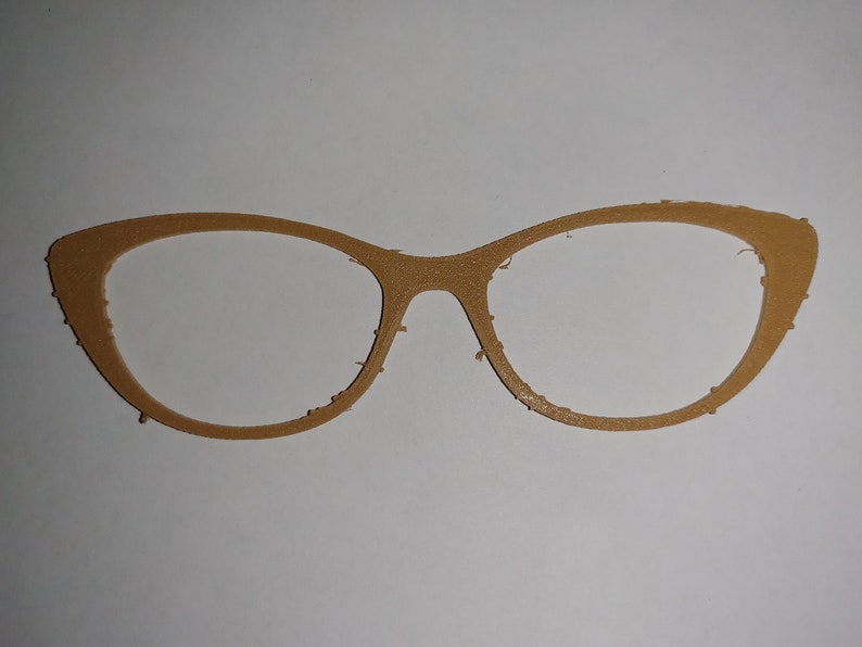 3D Printed Eye Glass Topper Blank With Square N52 Magnets image 8