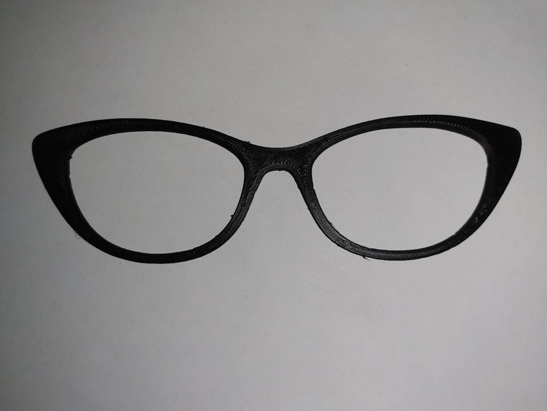 3D Printed Eye Glass Topper Blank With Square N52 Magnets image 5