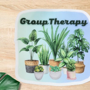 Sticker groepstherapie plant