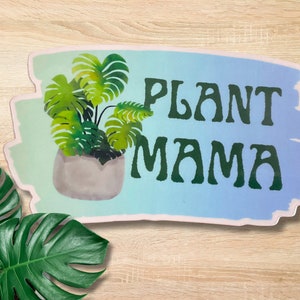 Sticker maman plante
