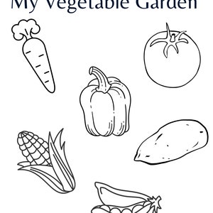 Garden Coloring Printable Pages for Kids - Etsy