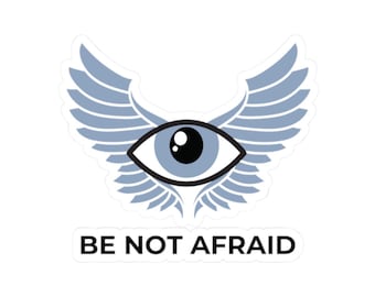 Bijbels nauwkeurige engelsticker, Dreamcore/Weirdcore-stickers, Be Not Afraid-sticker, Weirdcore-laptopsticker, sticker waterfles