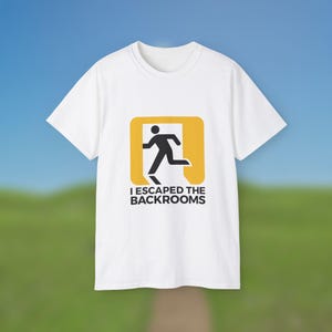 I Escape the Backrooms Graphic T-shirt, Liminal Space T-shirt, Dreamcore T-shirt, Weirdcore T-shirt, The Backrooms T-shirt, Oddcore T-shirt