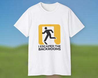 I Escaped the Backrooms Graphic T-Shirt, Liminal Space Tee, Dreamcore T-Shirt, Weirdcore Shirt, The Backrooms T-Shirt, Oddcore Shirt