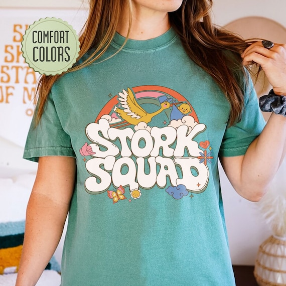 Stork Squad Comfort Colors Shirt, Labor And Delivery Nurse Shirt, L&D Nurse Shirt, Ld Nurse T Shirt, New Nurse Gift, Rn Nurse Shirt For Work