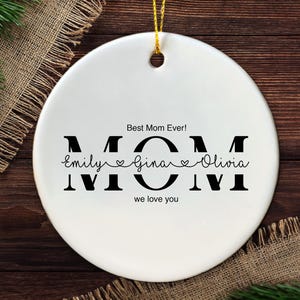 Personalized Mum Gift - Mother&#39;s Day Ornament - Custom Gift for Mum - Mum&#39;s Birthday Gift - Thank You Mum Gift - Unique Present for Mom