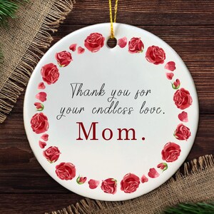 Personalized Mum Gift - Mother&#39;s Day Ornament - Custom Gift for Mum - Mum&#39;s Birthday Gift - Thank You Mum Gift - Unique Present for Mom