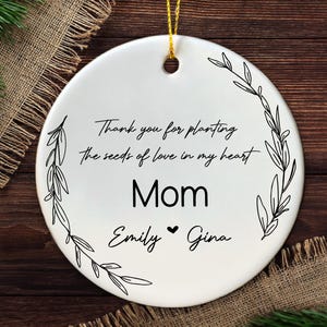 Personalized Mum Gift - Mother&#39;s Day Ornament - Custom Gift for Mum - Mum&#39;s Birthday Gift - Thank You Mum Gift - Unique Present for Mom