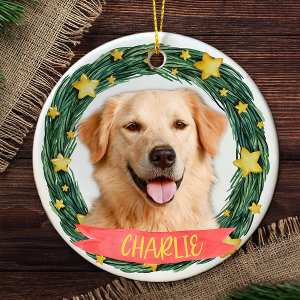 Custom Dog Christmas Ornament, Dog Photo Ornament ball, Custom Dog Ornament, 2022 Christmas Ornament Pet, Dog First Christmas