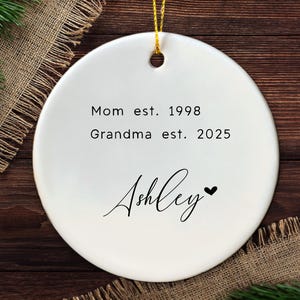 Personalized Mum Gift - Mother&#39;s Day Ornament - Custom Gift for Mum - Mum&#39;s Birthday Gift - Thank You Mum Gift - Unique Present for Mom