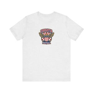 Camiseta con el escudo de la selección croata de fútbol 2026 / Camiseta para aficionados al fútbol de Croacia / Camiseta vintage de día de partido de Croacia / Regalo para aficionados al Mundial para hombres y mujeres imagen 3