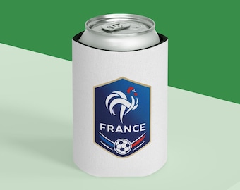 Portabevande termico della Francia / Regalo per tifosi di calcio francesi / Portabevande per i Mondiali 2026 / Portabevande termico per tifosi di calcio francesi per le partite