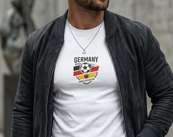 Maglia della Germania per i Mondiali di calcio 2026 / Maglietta per tifosi di calcio tedeschi / Maglia vintage per il giorno della partita / Regalo per gli appassionati di calcio tedeschi