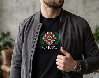 Maglia Portogallo Coppa del Mondo di calcio 2026 / Maglietta per tifosi di calcio del Portogallo / Maglia vintage per tifosi da giorno partita / Regalo per tifosi di calcio portoghese