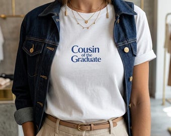 Maglietta "Cugino del laureato", Maglietta "Cugino orgoglioso della laurea", Maglietta per la famiglia della classe del 2026 per la laurea, Abbigliamento per la festa di laurea, Regalo per il cugino