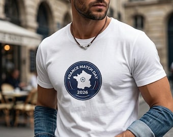 Maglia da calcio della Francia per le partite del 2026 / Maglietta per tifosi di calcio della Francia / Maglia da tifoso per i Mondiali 2026 / Regalo vintage per gli appassionati di calcio francese