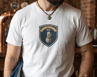 Local Tavern FC Crest World Cup 2026 Soccer T-Shirt | Football Fan Match Day Tee, Vintage Soccer Jersey Style Gift for Fans & Supporters