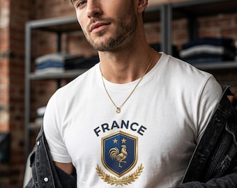Maglia Francia Mondiali di calcio 2026 / Maglietta per tifosi di calcio francesi / Maglia vintage Francia per le partite / Regalo per tifosi di calcio francesi per uomo e donna