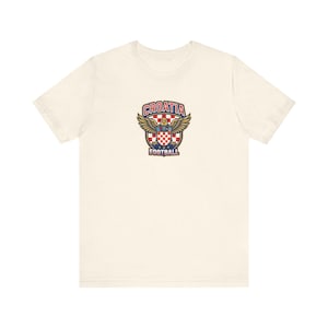 Camiseta con el escudo de la selección croata de fútbol 2026 / Camiseta para aficionados al fútbol de Croacia / Camiseta vintage de día de partido de Croacia / Regalo para aficionados al Mundial para hombres y mujeres imagen 4