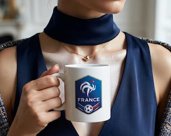 Tazza Francia Mondiali di calcio 2026 / Tazza da caffè per tifosi di calcio francesi / Regalo per i tifosi della Francia durante le partite / Tazza della nazionale francese