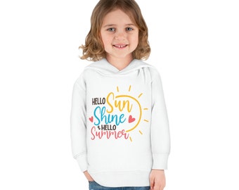 Summer vibes Sunny days Beach time Outdoor adventures Toddler Pullover Fleece Hoodie