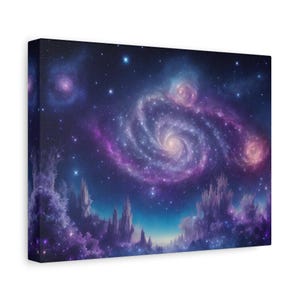 Enchanting Galaxy Canvas Gallery Wraps, Space Decor