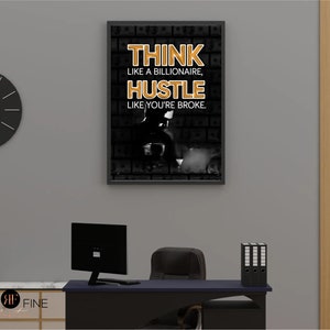 Entrepreneur Motivational Wall Art | Home Office Decor | Motivational Decor | Entrepreneur Art | Success Wall Art | Instant Download.