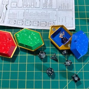 D&D Miniature Vault - Soul Gem | Tabletop RPG Accessory | Dungeons and Dragons Hero Storage Box | DND Mini Holder | Fantasy Gift for Gamers