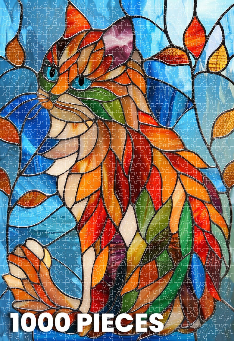 1000 Piece Cat Jigsaw Puzzle For Adults - Challenging & Inspirational Animal Puzzle