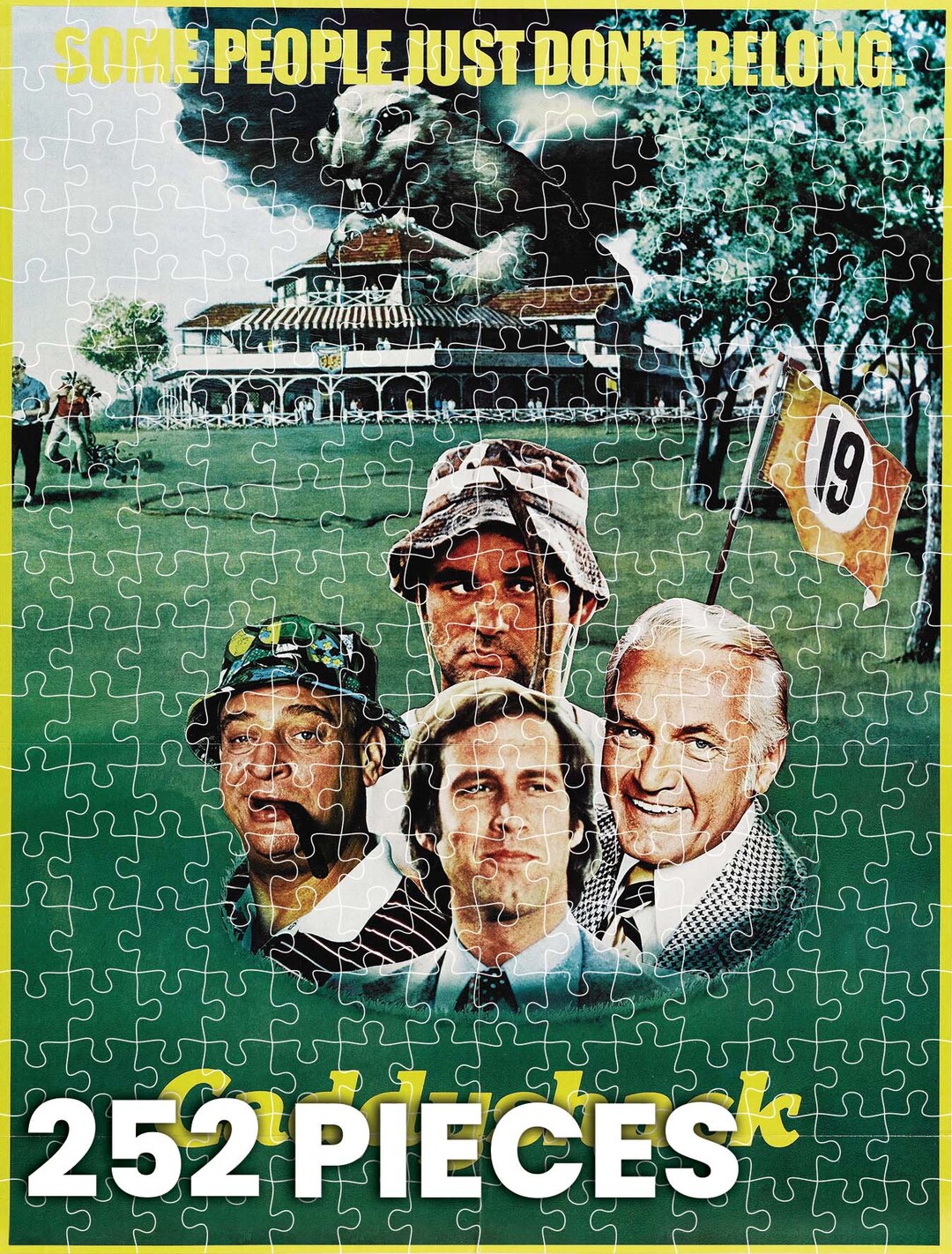 Adult Jigsaw Puzzle of the Caddyshack Movie Poster Available in 1000