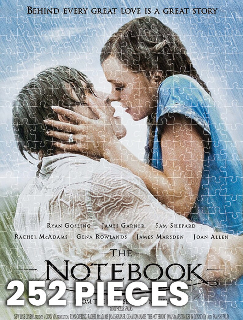 Adult Jigsaw Puzzle of the the Notebook 2005 Movie Poster Available in ...