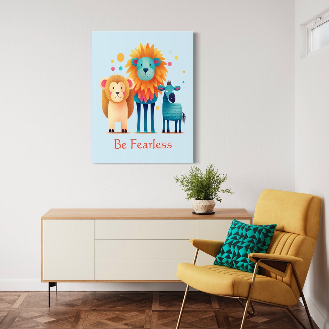 Whimsical Animal Wall Art, Quirky Animals Art, Nursery Art Print, Kids