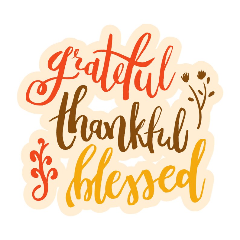 Grateful Thankful Blessed SVG - Etsy