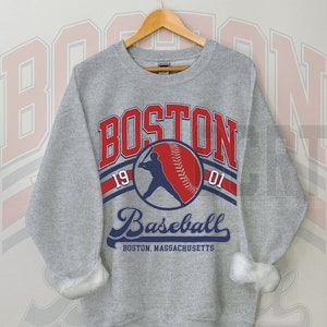 Vintage Boston Crewneck Sweatshirt, EST 1901 Sweatshirt, Boston Baseball Game Day Shirt, Retro Shirt