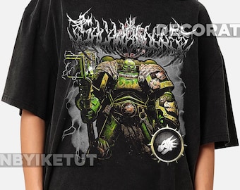 Wargamer 40K Space Marine SALAMANDERS Shirt - Classic 90s Graphic Tee - Unisex - Vintage Bootleg - Gift - Retro ID