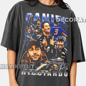 Daniel Ricciardo Formula 1 Graphic T-Shirt – 90s Retro Bootleg Style Unisex Tee ID