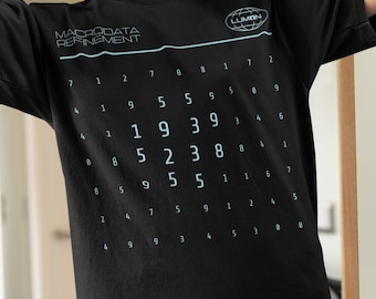Scary Numbers, Severance TV Series Shirt, Unisex Wavy Computer Screen Graphic T-shirt