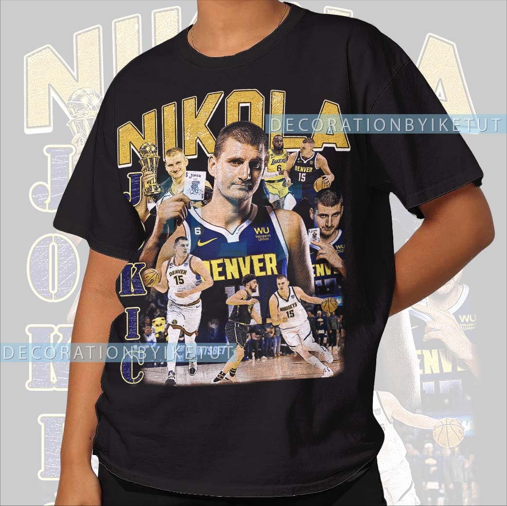 Nikola Jokic Vector Back Qiangy Essential T-Shirt for Sale by qiangdade