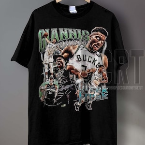 Giannis Antetokounmpo Basketball Shirt - Classic 90s Graphic Tee - Unisex - Vintage Bootleg - Gift - Retro GA1807