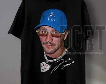 Camiseta de meme de fútbol de Josh Allen: camiseta gráfica vintage de los 90