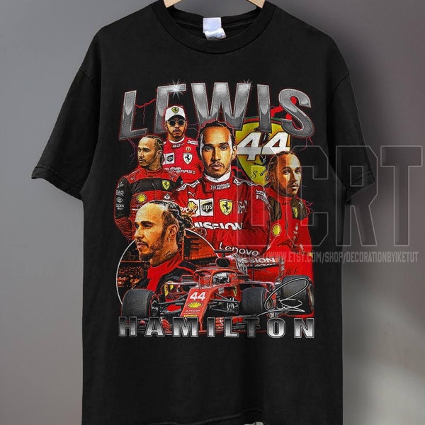 Lewis Hamilton Shirt - Formula One shirt - Classic 90s Graphic Tee - Unisex - Vintage Bootleg - Gift - Retro