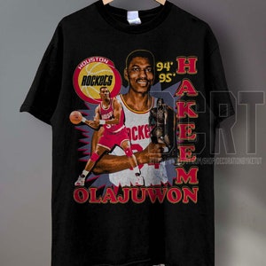 Hakeem Olajuwon Basketball shirt - Classic 90s Graphic Tee - Unisex - Vintage Bootleg - Gift - Retro HO1807