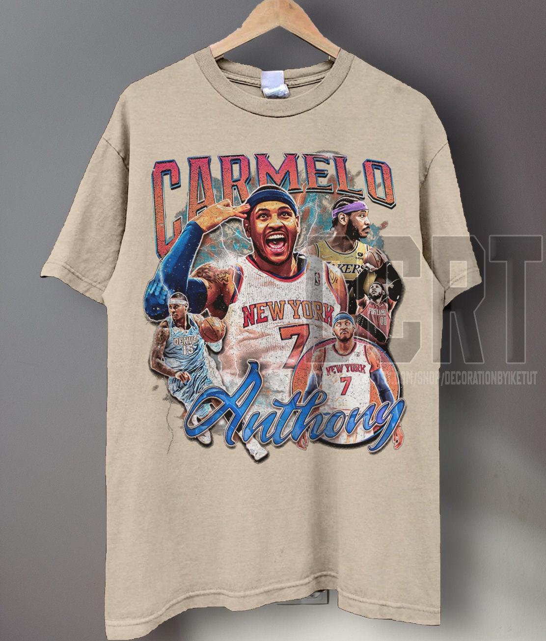 CARMELO ANTHONY 90s Retro Vintage T Shirt New Men Women Size T-Shirt - PH492