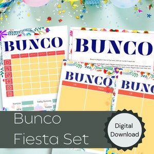 Fiesta Bunco Scoresheet Set